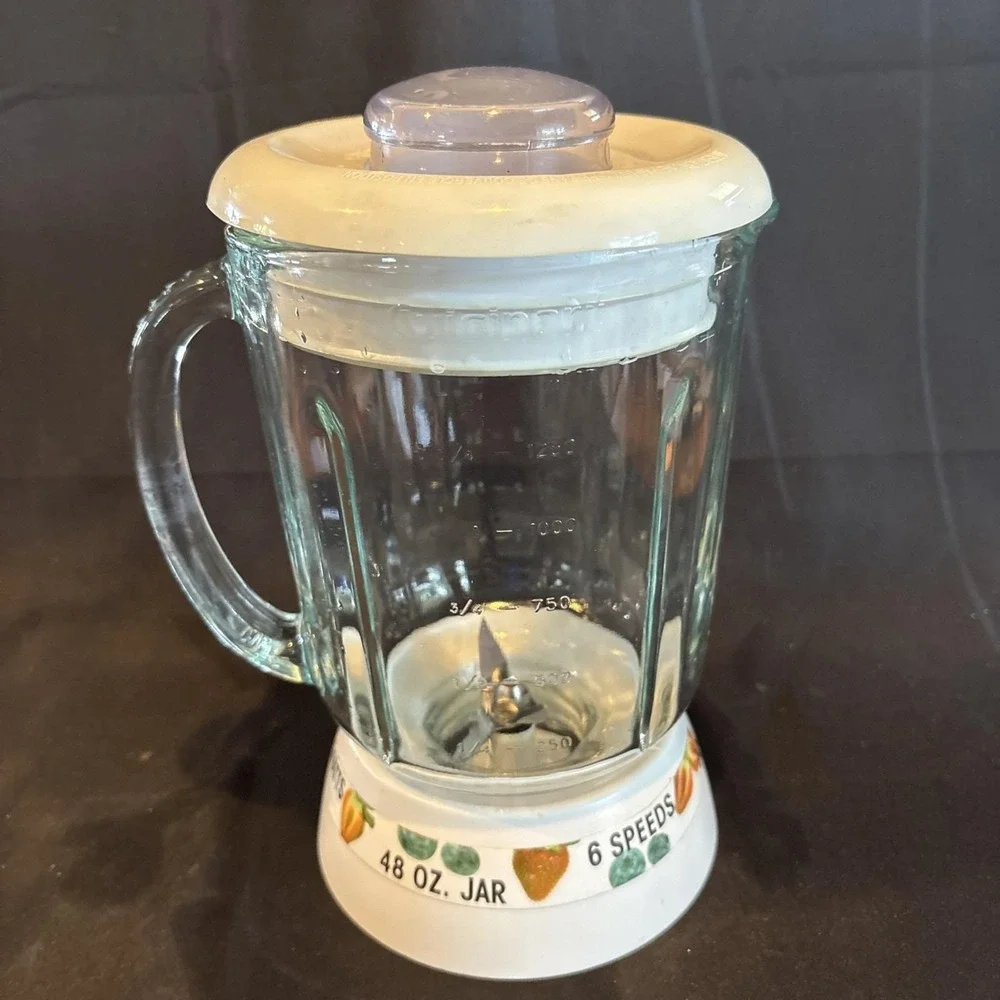 Cuisinart Smart Power Duet Blender Pitcher/Jar w/Lid Blade 40 oz 5 Cups White